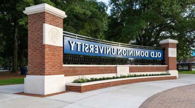 Old Dominion University sign